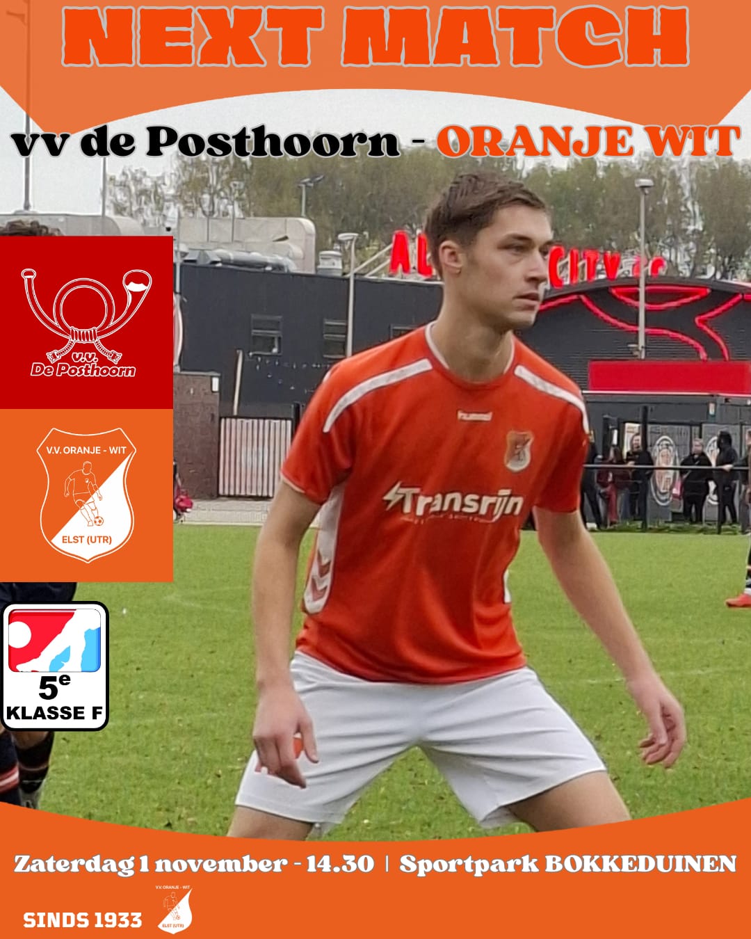 vv de Posthoorn - Oranje Wit