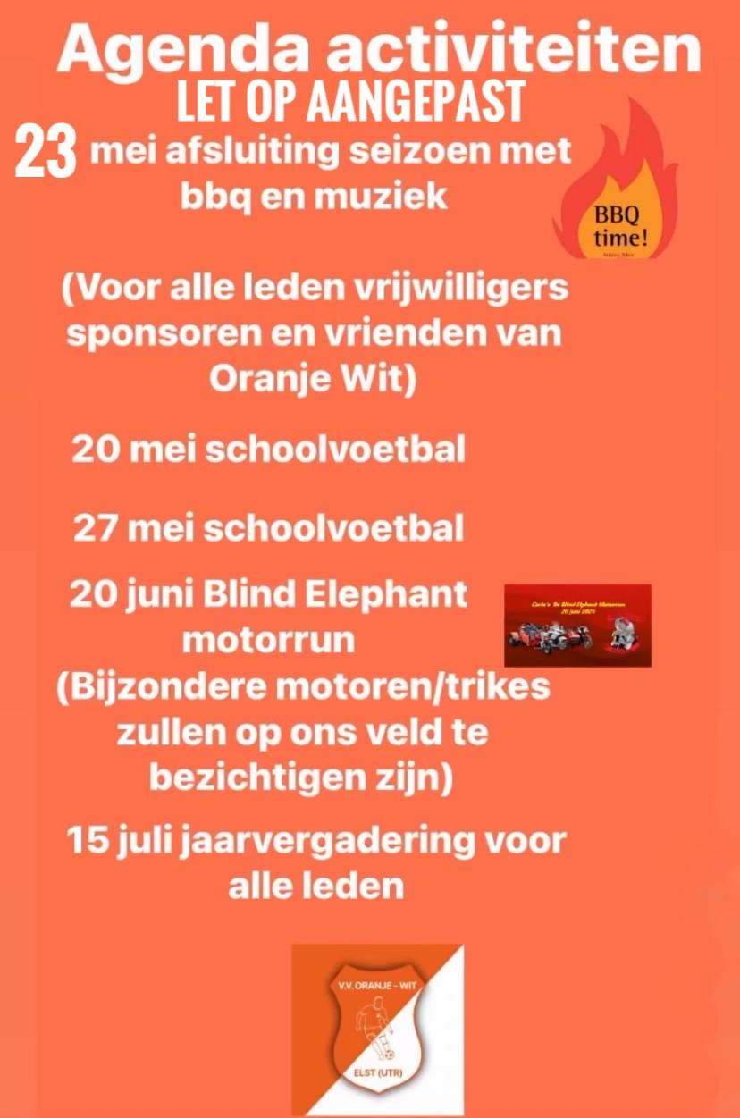 Agenda activiteiten